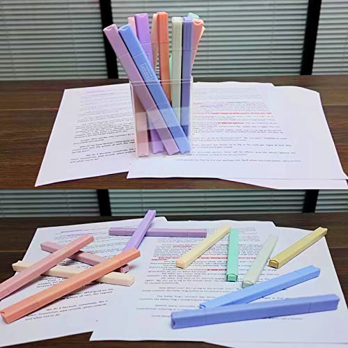 12Pcs Aesthetic Cute Highlighters Bible Pastel Highlighters and Pens no bleed Assorted Colors Highlighters for School Supplies and Office Journal DIY Home - ADOREbyEller