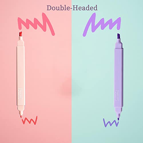 12Pcs Aesthetic Cute Highlighters Bible Pastel Highlighters and Pens no bleed Assorted Colors Highlighters for School Supplies and Office Journal DIY Home - ADOREbyEller