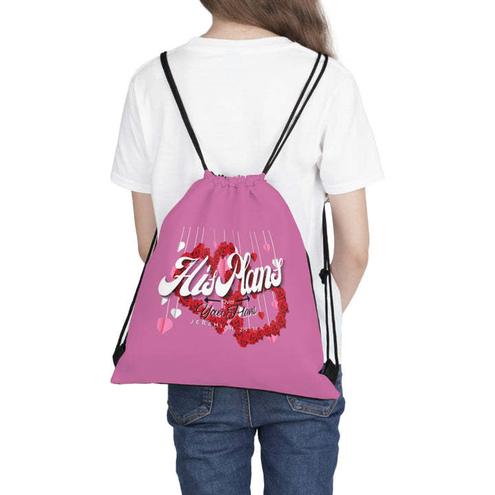 Pink/Red Outdoor Drawstring Bag - ADOREbyEller