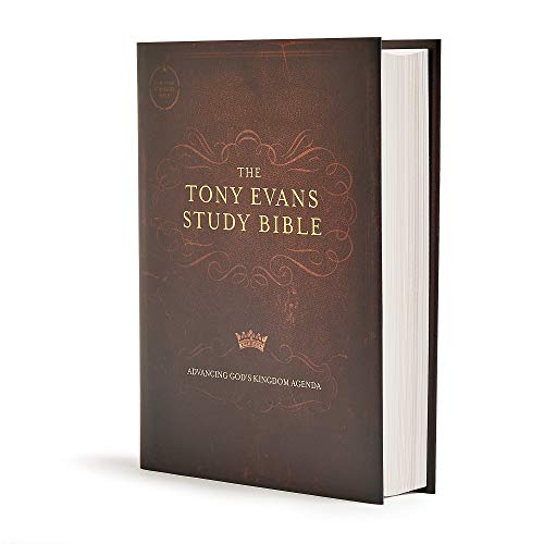 CSB Tony Evans Study Bible, Hardcover, Black Letter, Study Notes and Commentary, Articles, Videos, Charts, Easy-to-Read Bible Serif Type - ADOREbyEller