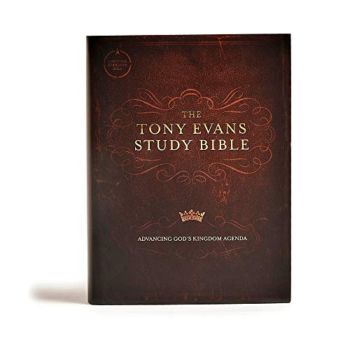 CSB Tony Evans Study Bible, Hardcover, Black Letter, Study Notes and Commentary, Articles, Videos, Charts, Easy-to-Read Bible Serif Type - ADOREbyEller