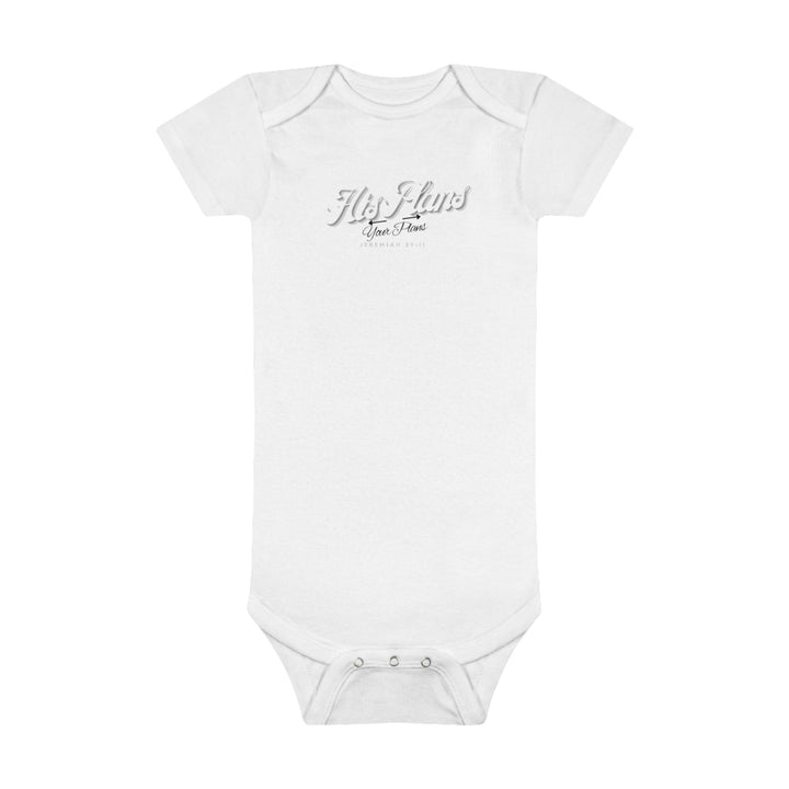 His Plans Over Your Plans - Baby Short Sleeve Onesie® - ADOREbyEller