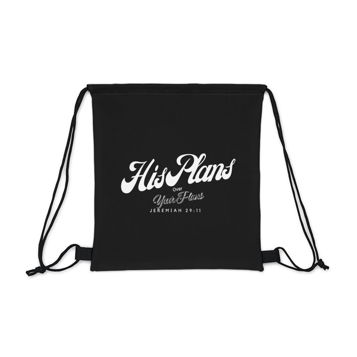 Black Outdoor Drawstring Bag - ADOREbyEller