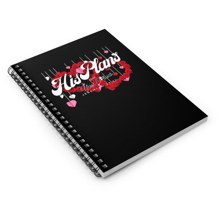 Black/Red Spiral Notebook - Ruled Line - ADOREbyEller