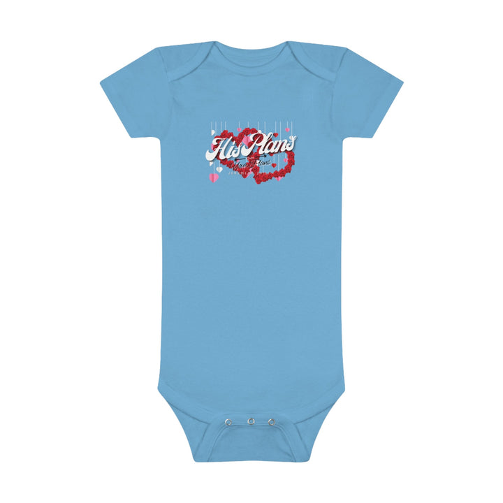 His Plans Over Your Plans - Baby Short Sleeve Onesie® - ADOREbyEller