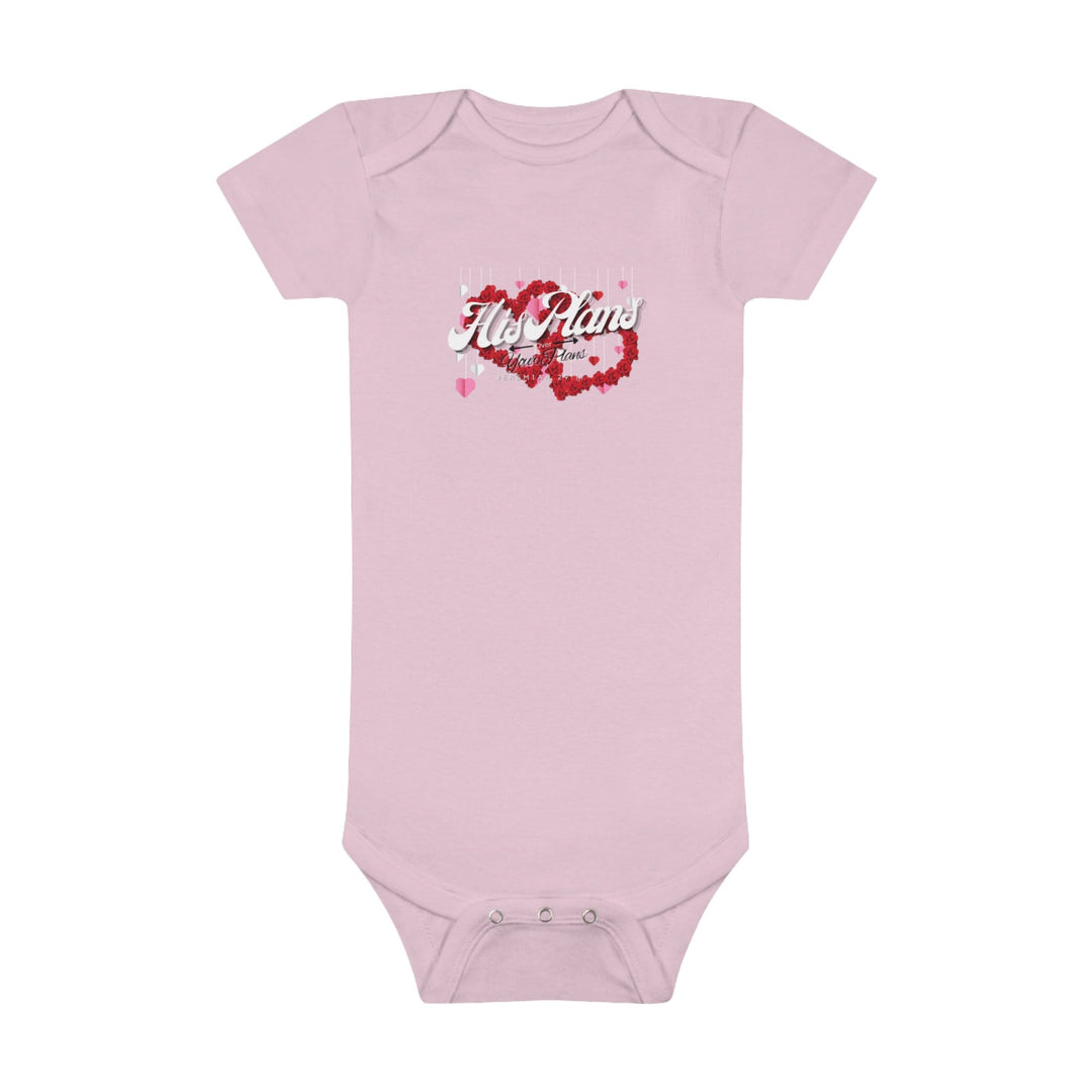 His Plans Over Your Plans - Baby Short Sleeve Onesie® - ADOREbyEller