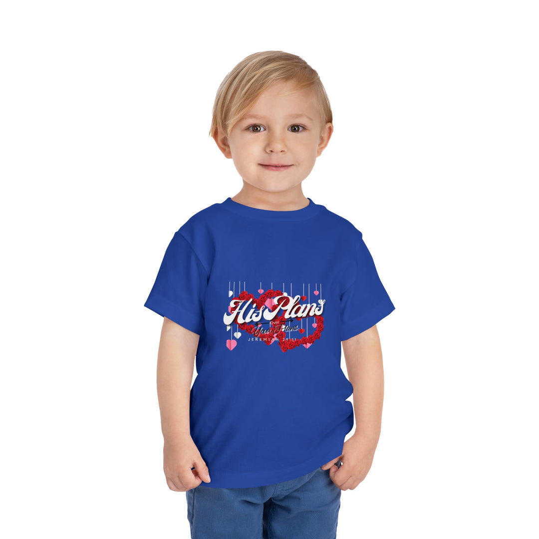 His Plans Over Your Plans - Toddler Short Sleeve Tee - ADOREbyEller