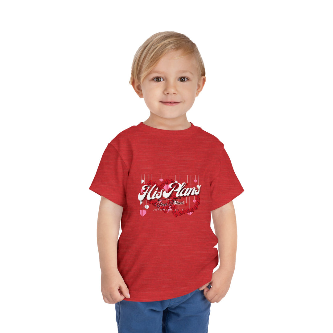 His Plans Over Your Plans - Toddler Short Sleeve Tee - ADOREbyEller