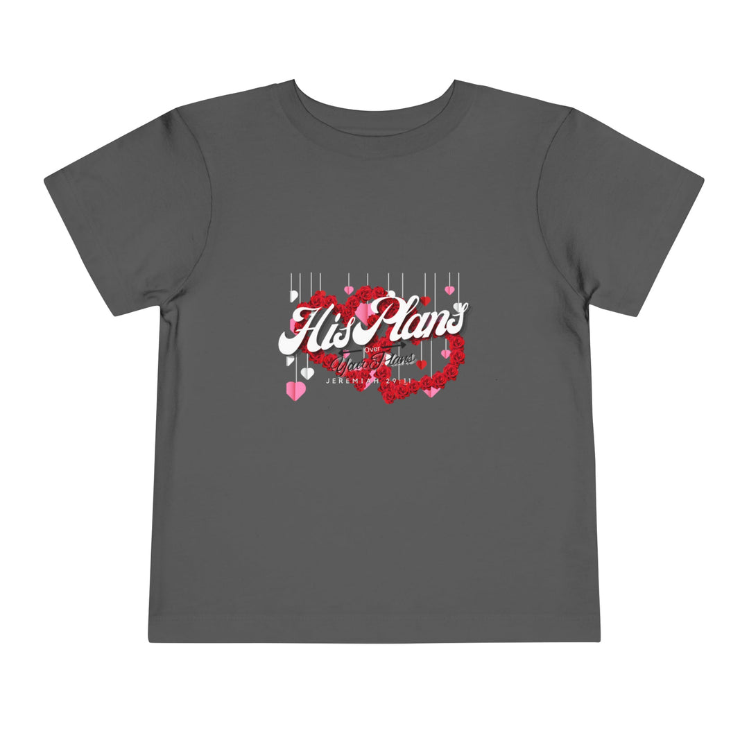 His Plans Over Your Plans - Toddler Short Sleeve Tee - ADOREbyEller