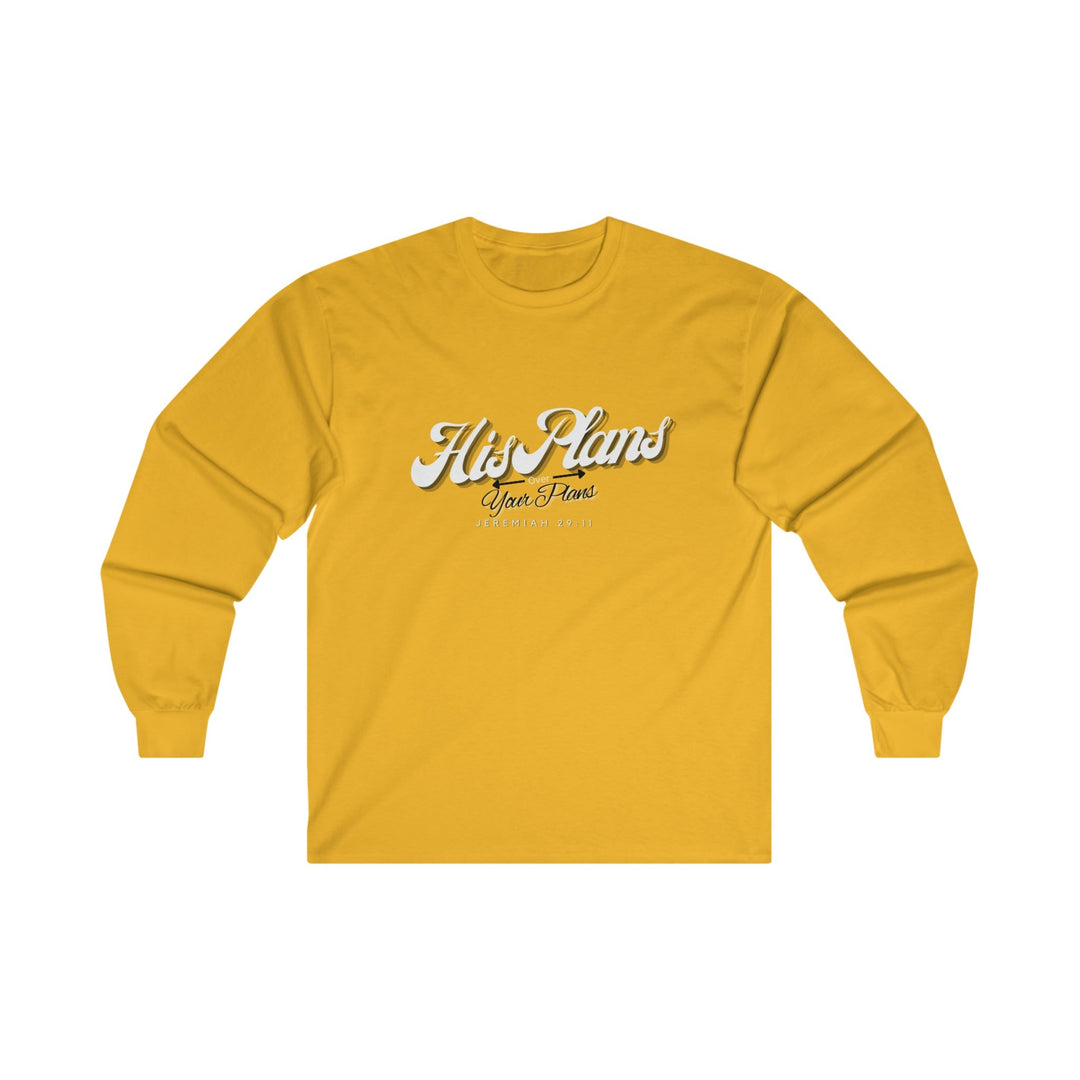 His Plans Over Your Plans - Unisex Adult Long Sleeve Tee - ADOREbyEller