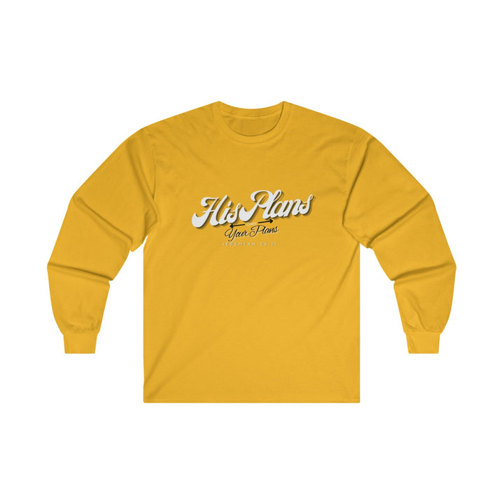 His Plans Over Your Plans - Unisex Adult Long Sleeve Tee - ADOREbyEller