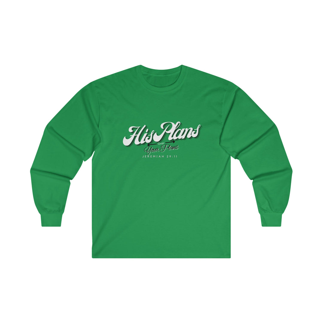 His Plans Over Your Plans - Unisex Adult Long Sleeve Tee - ADOREbyEller