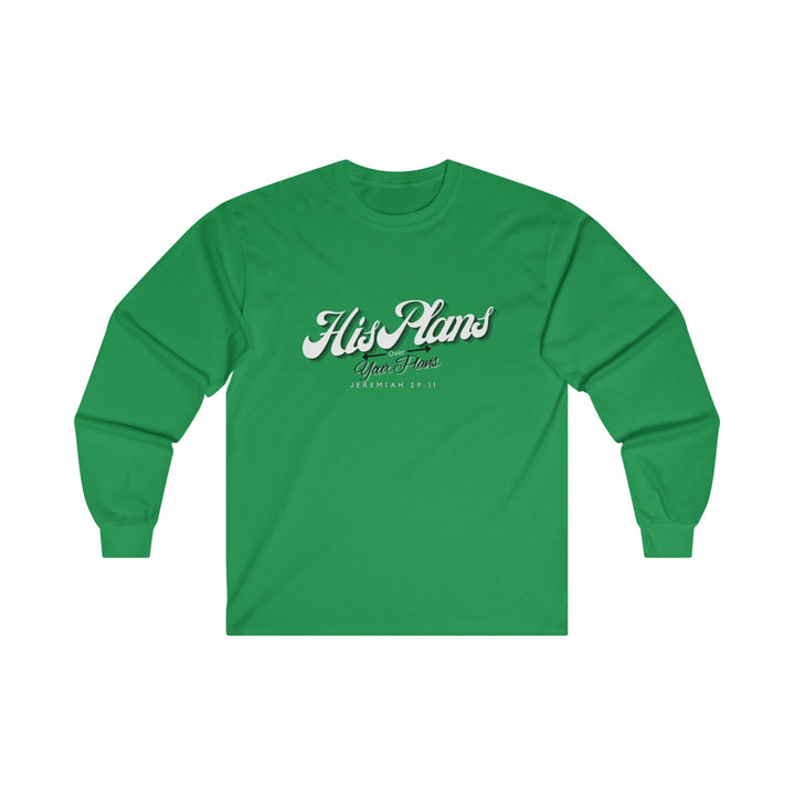 His Plans Over Your Plans - Unisex Adult Long Sleeve Tee - ADOREbyEller
