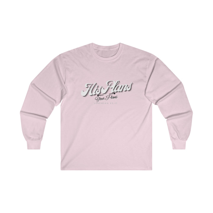 His Plans Over Your Plans - Unisex Adult Long Sleeve Tee - ADOREbyEller