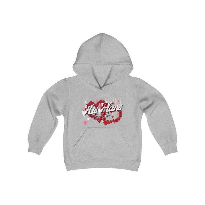 His Plans Over Your Plans - Youth Hooded Sweatshirt - ADOREbyEller
