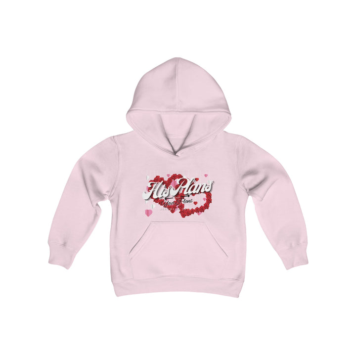 His Plans Over Your Plans - Youth Hooded Sweatshirt - ADOREbyEller