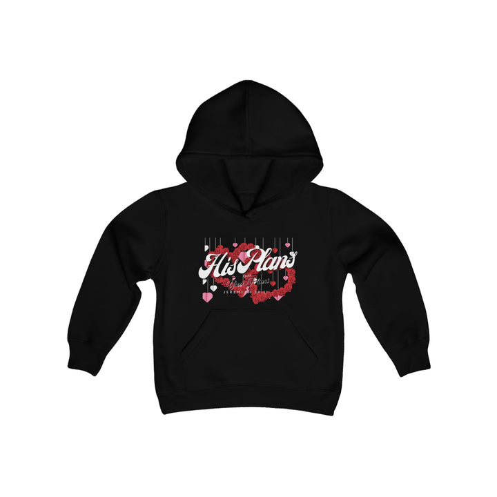 His Plans Over Your Plans - Youth Hooded Sweatshirt - ADOREbyEller