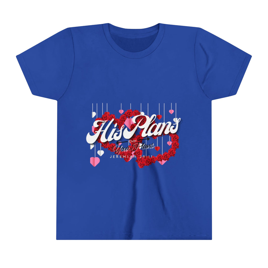 His Plans Over Your Plans - Youth Short Sleeve Tee - ADOREbyEller