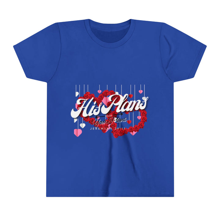 His Plans Over Your Plans - Youth Short Sleeve Tee - ADOREbyEller