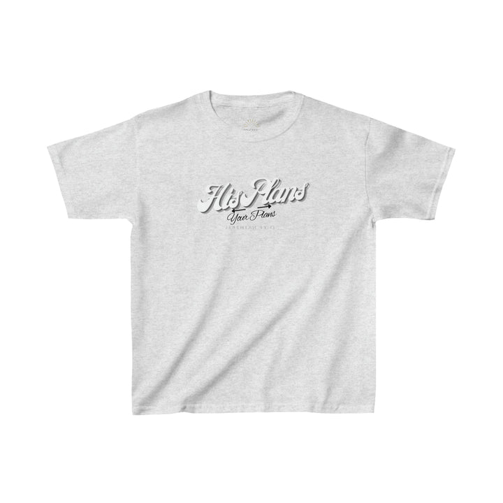 His Plans Over Your Plans - Youth Short Sleeve Tee - ADOREbyEller