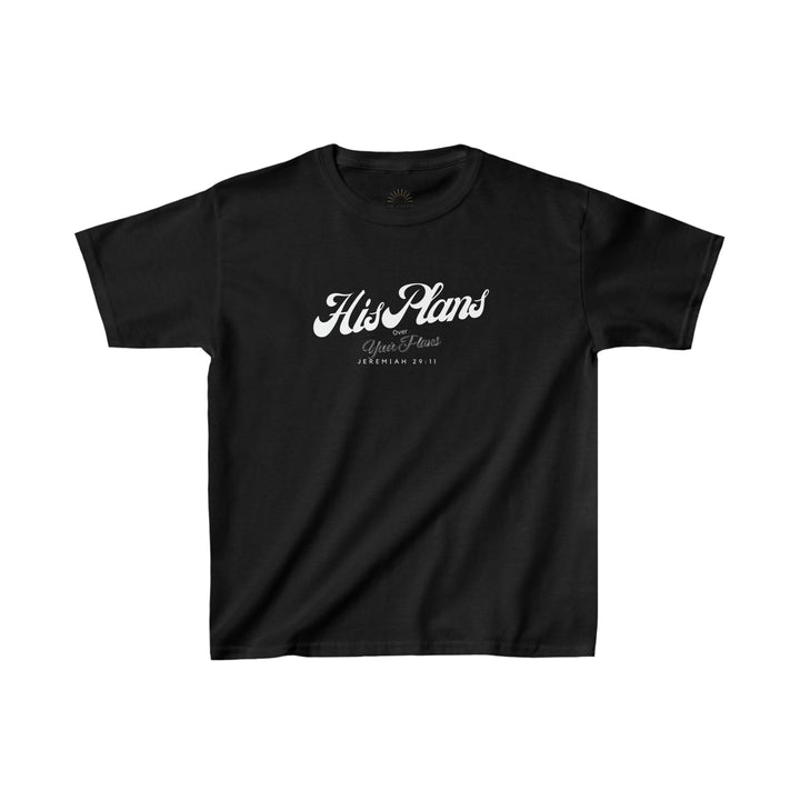 His Plans Over Your Plans - Youth Short Sleeve Tee - ADOREbyEller