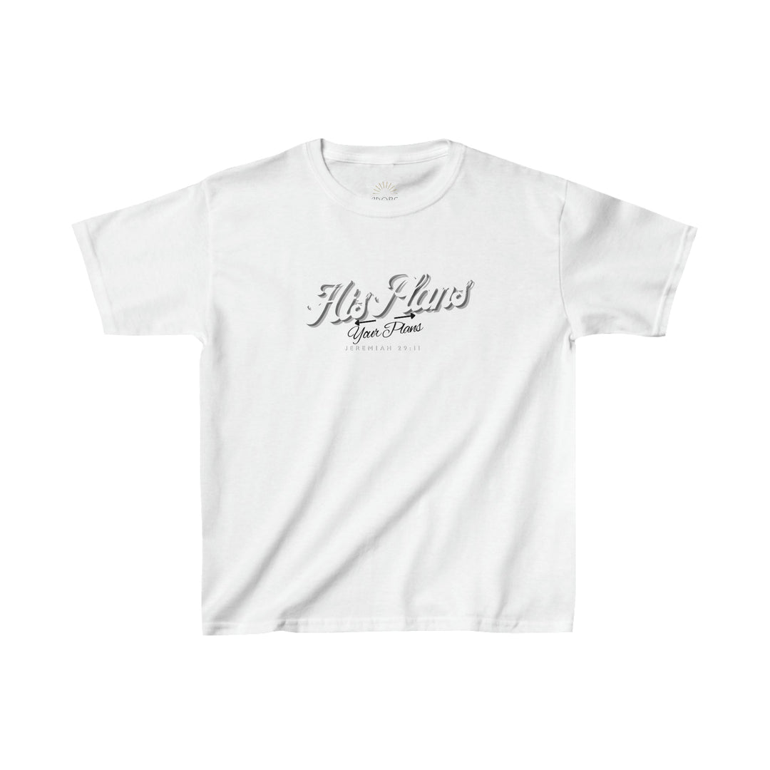 His Plans Over Your Plans - Youth Short Sleeve Tee - ADOREbyEller