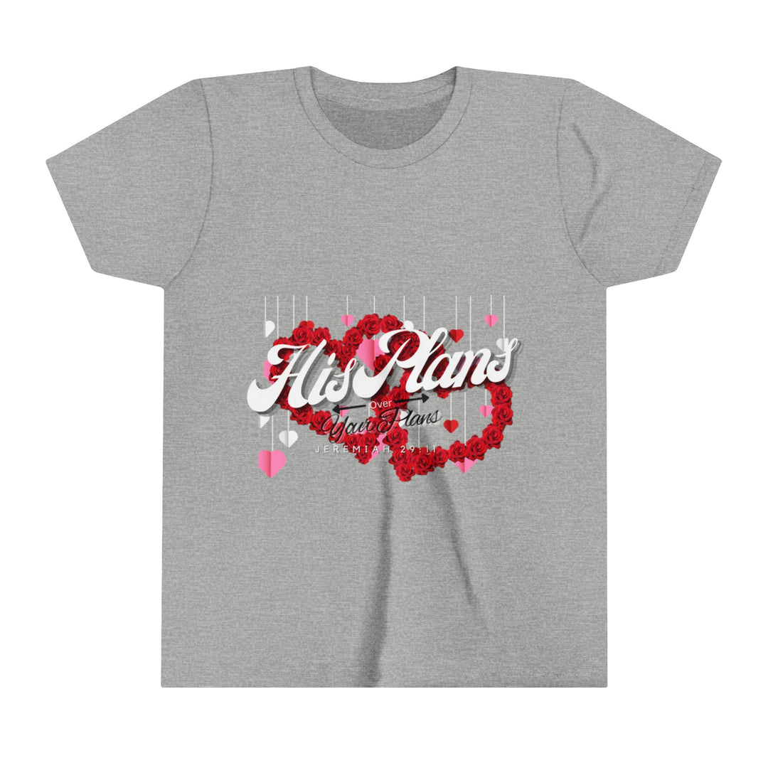 His Plans Over Your Plans - Youth Short Sleeve Tee - ADOREbyEller