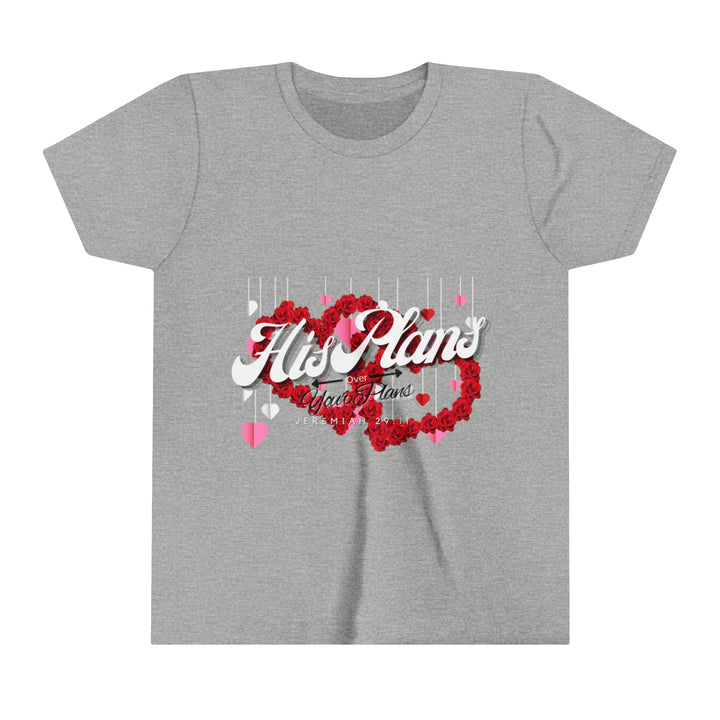 His Plans Over Your Plans - Youth Short Sleeve Tee - ADOREbyEller