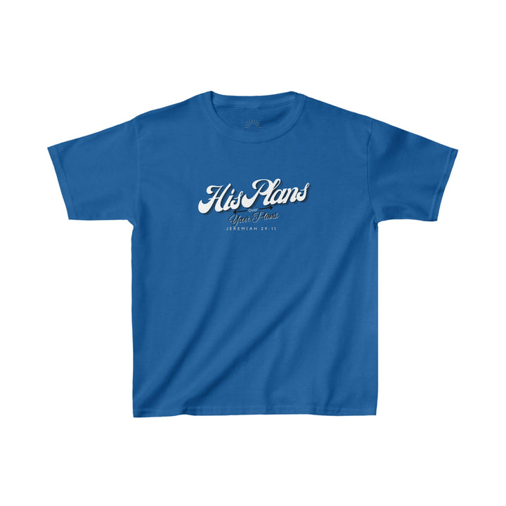 His Plans Over Your Plans - Youth Short Sleeve Tee - ADOREbyEller