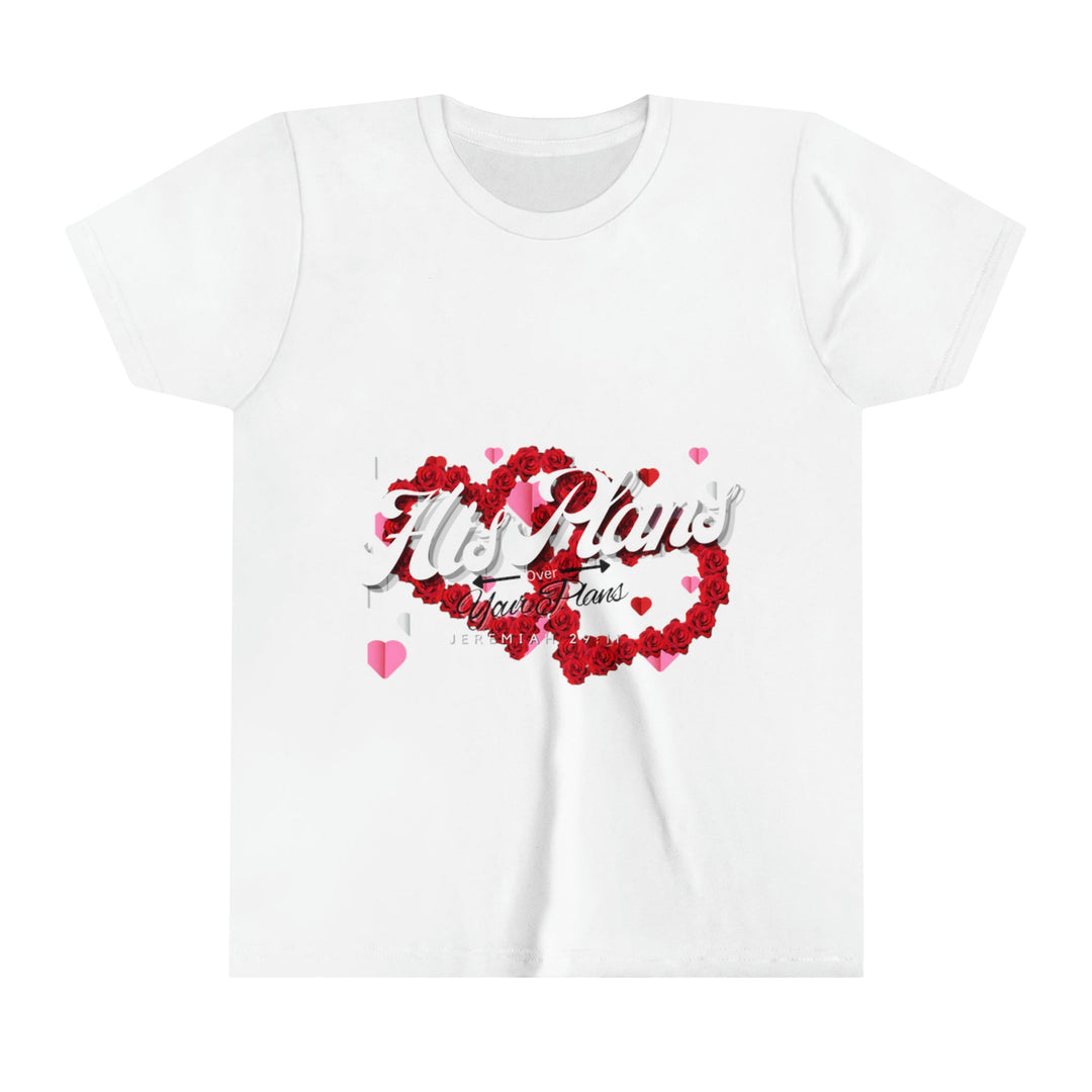 His Plans Over Your Plans - Youth Short Sleeve Tee - ADOREbyEller