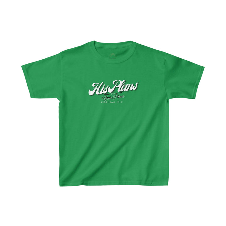 His Plans Over Your Plans - Youth Short Sleeve Tee - ADOREbyEller