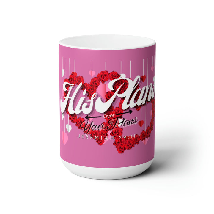 Pink/Red Ceramic Mug 15oz - ADOREbyEller