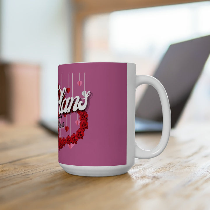 Pink/Red Ceramic Mug 15oz - ADOREbyEller