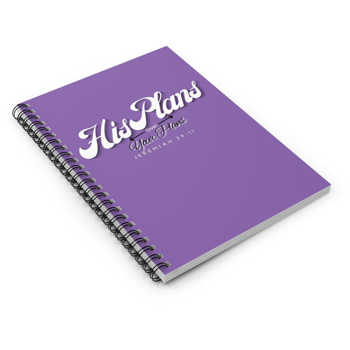 Purple Spiral Notebook - Ruled Line - ADOREbyEller