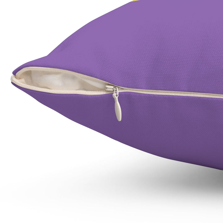 Purple Spun Polyester Square Pillow - ADOREbyEller