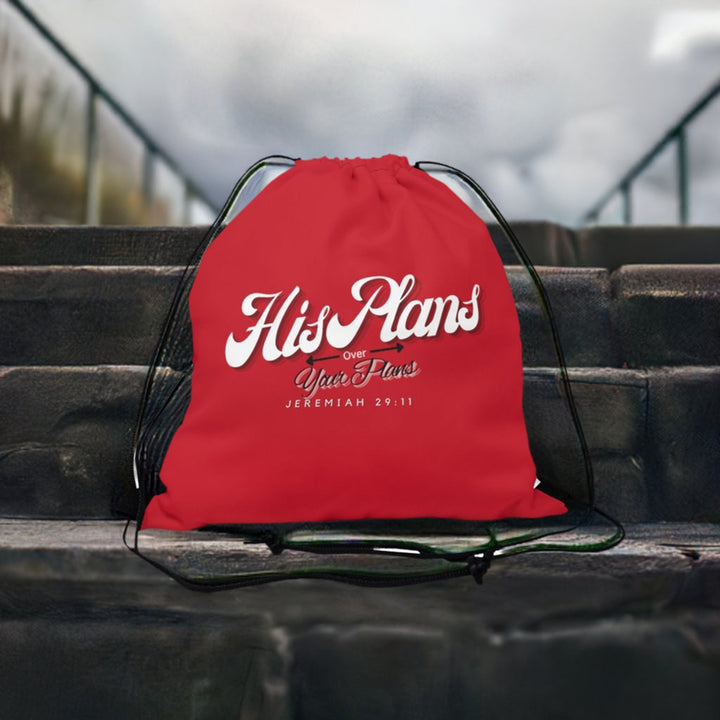 Red Outdoor Drawstring Bag - ADOREbyEller