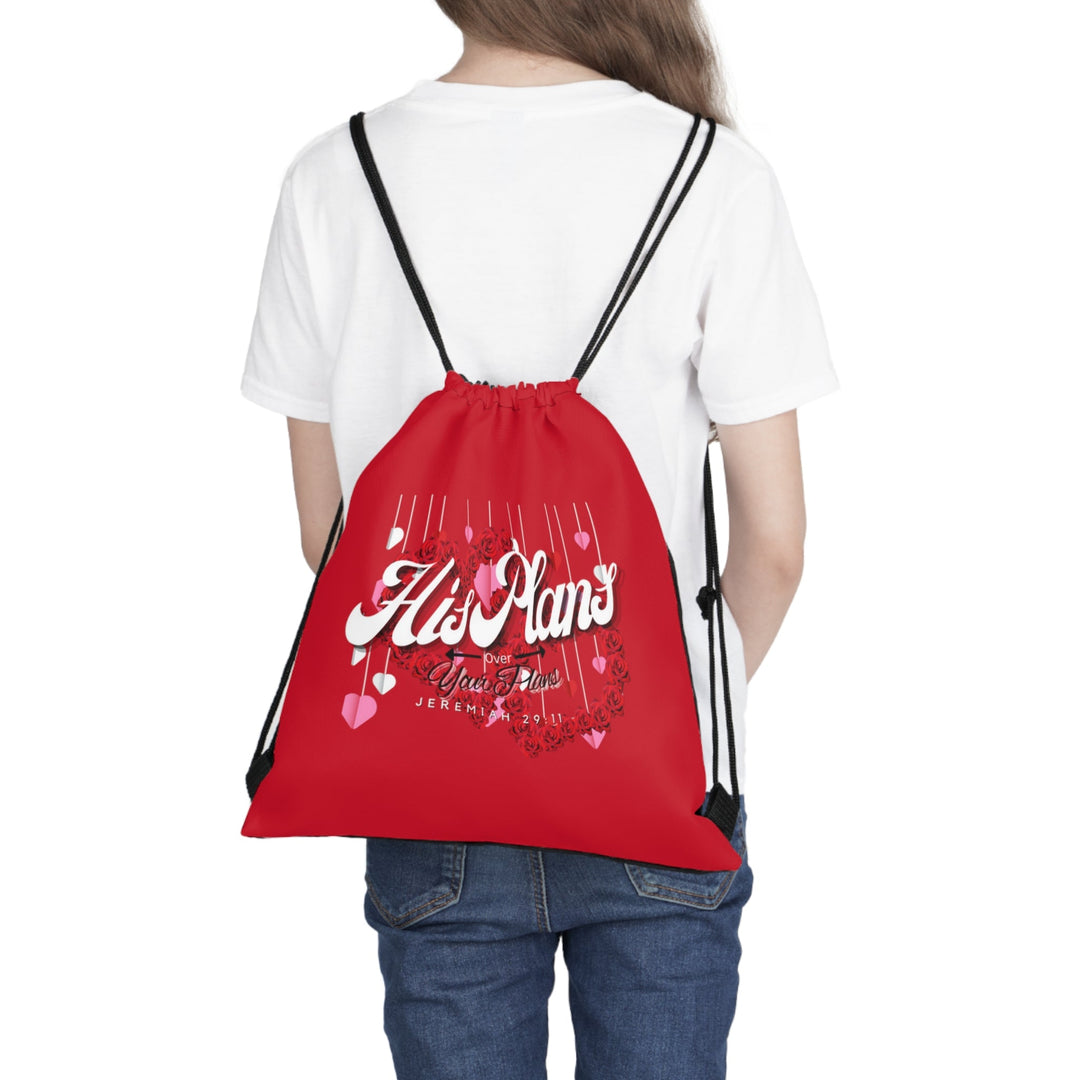 Red/Red Outdoor Drawstring Bag - ADOREbyEller