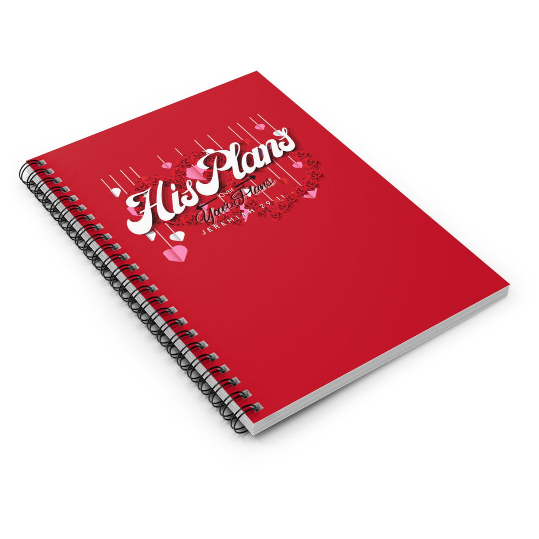 Red/Red Spiral Notebook - Ruled Line - ADOREbyEller