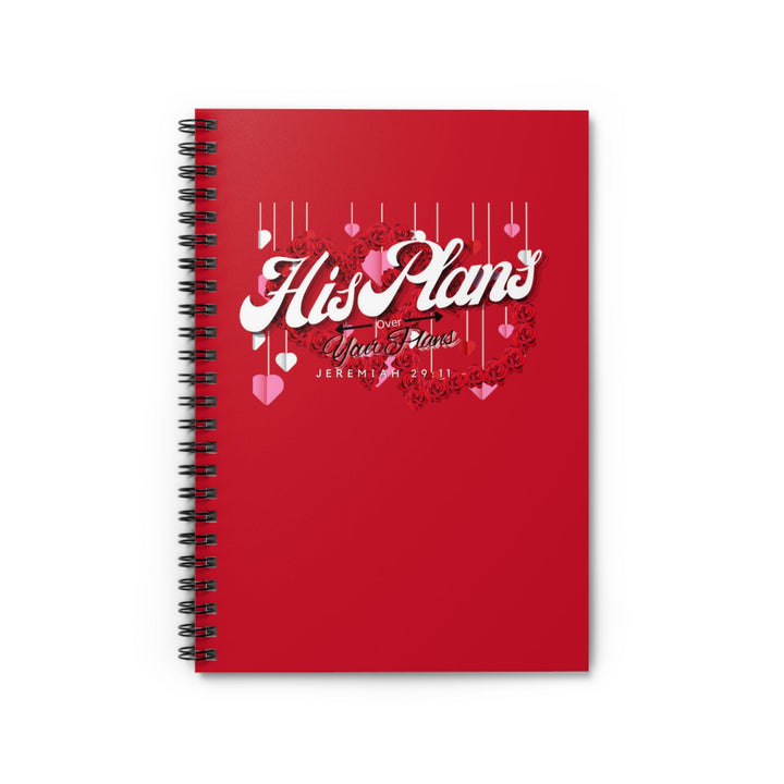 Red/Red Spiral Notebook - Ruled Line - ADOREbyEller